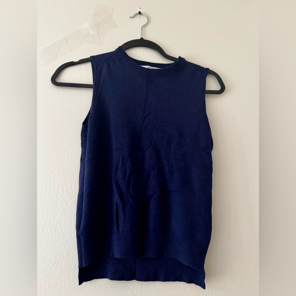 Zara Knit Deep Blue Pullover